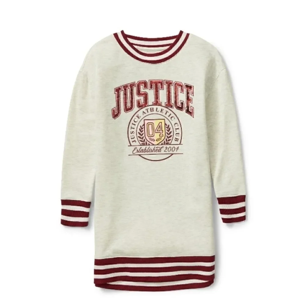 Justice Girls Rib Cuff Sweatshirt Dresses 2-Pack Size L (12/14)